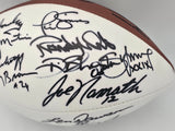 Super Bowl MVP's Autographed Official White Wilson NFL Football With 16 Signatures including Joe Namath PSA/DNA #AB10151