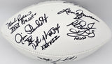 Super Bowl MVP's Autographed Official White Wilson NFL Football With 16 Signatures including Joe Namath PSA/DNA #AB10151
