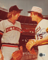 Mark "The Bird" Fidrych & Randy Jones Autographed 8x10 Photo Beckett BAS QR #BM37477