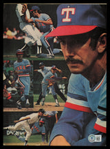 Billy Martin Autographed 8.5x11.5 Magazine Page Photo Texas Rangers Beckett BAS #AD43466