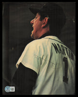 Billy Martin Autographed 7.5x9.5 Magazine Page Photo Detroit Tigers Beckett BAS #AD43454