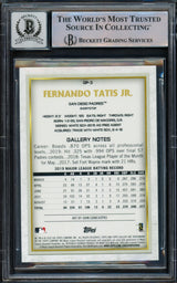 Fernando Tatis Jr. Autographed 2020 Topps Gallery National BB Card Day Card #GP-3 San Diego Padres Auto Grade Gem Mint 10 Beckett BAS Stock #216667