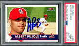 Albert Pujols Autographed 2001 Fleer Rookie Card #451 St. Louis Cardinals PSA 9 Auto Grade Gem Mint 10 PSA/DNA #96191078