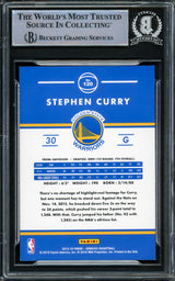 Stephen Curry Autographed 2015-16 Donruss Card #120 Golden State Warriors Beckett BAS Stock #216839