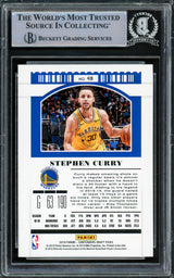 Stephen Curry Autographed 2019-20 Panini Contenders Draft Picks Card #48 Golden State Warriors Yellow Beckett BAS Stock #216849