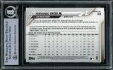 Fernando Tatis Jr. Autographed 2020 Topps Opening Day Card #189 San Diego Padres Beckett BAS Stock #216875