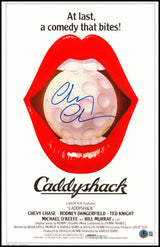 Chevy Chase Autographed 11x17 Caddyshack Movie Poster Beckett BAS QR Stock #230654