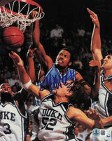 Rasheed Wallace Autographed 8x10 Photo North Carolina Tarheels Beckett BAS QR #BS36803