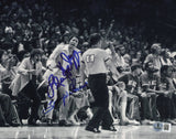 Lenny Wilkens & Les Habegger Autographed 8x10 Photo Seattle Supersonics Beckett BAS QR #BS36824