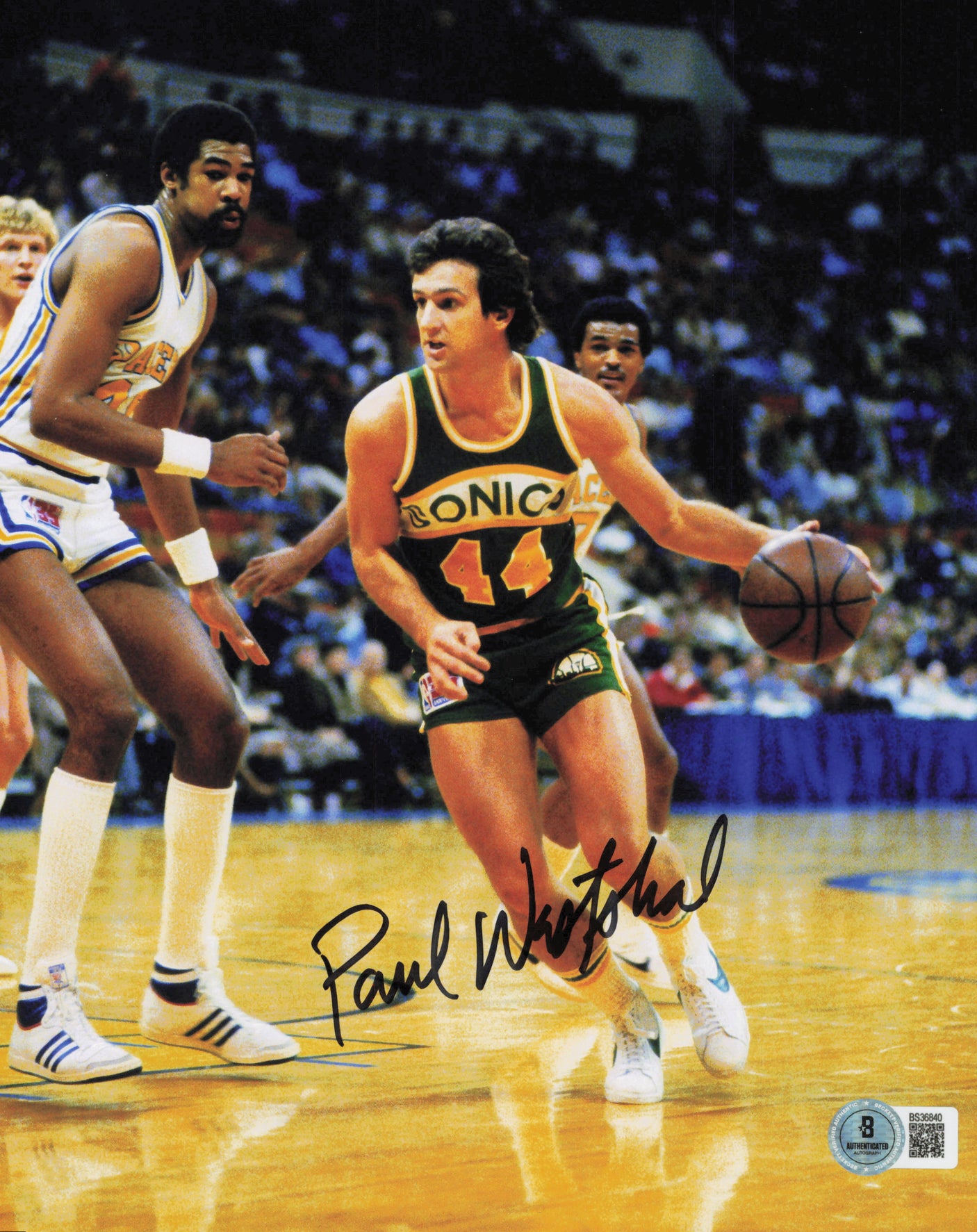 Paul Westphal Autographed 8x10 Photo Seattle Supersonics Beckett BAS QR #BS36840