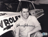 Junior Johnson Autographed 8x10 Photo Nascar Beckett BAS QR #BS30153