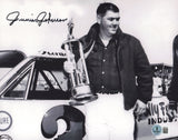 Junior Johnson Autographed 8x10 Photo Nascar Beckett BAS QR #BS30154