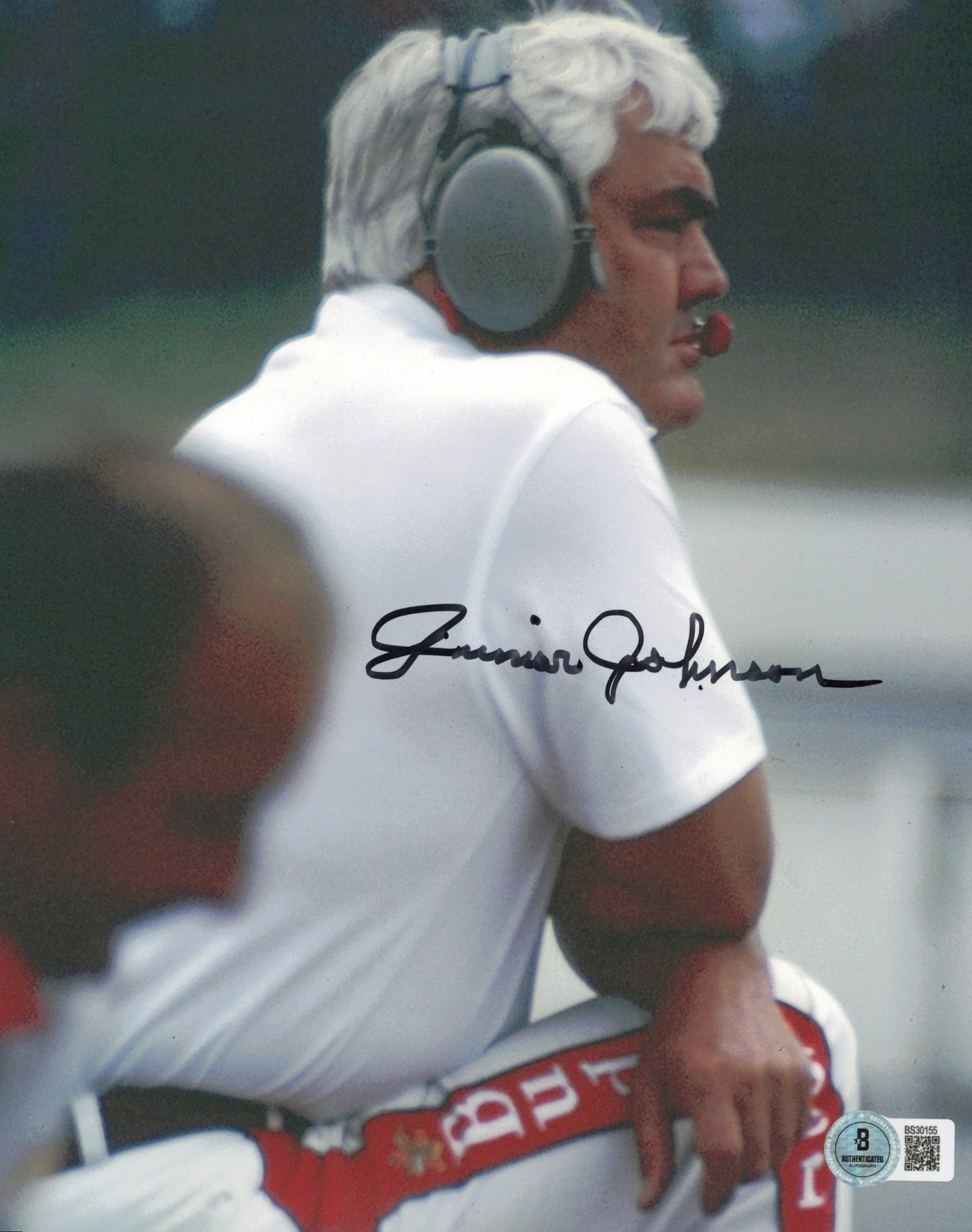 Junior Johnson Autographed 8x10 Photo Nascar Beckett BAS QR #BS30155