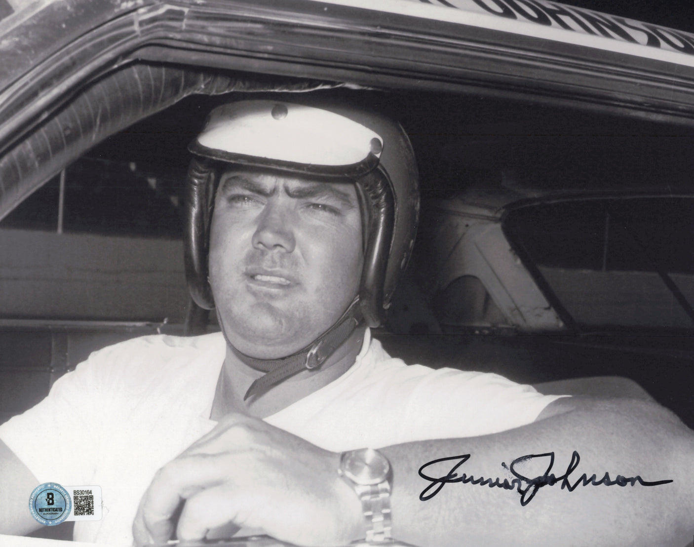 Junior Johnson Autographed 8x10 Photo Nascar Beckett BAS QR #BS30164