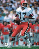 Brian Sipe Autographed 8x10 Photo Cleveland Browns Beckett BAS QR #BS12964