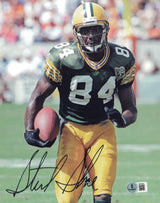 Sterling Sharpe Autographed 8x10 Photo Green Bay Packers Beckett BAS QR #BS12973