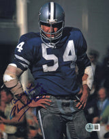 Chuck Howley Autographed 8x10 Photo Dallas Cowboys "Best of Luck" Beckett BAS QR #BS12798