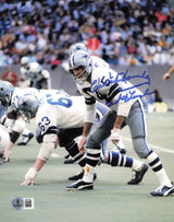 Chuck Howley Autographed 8x10 Photo Dallas Cowboys "Best of Luck" Beckett BAS QR #BS12799