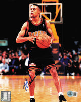 Mahmoud Abdul-Rauf Autographed 8x10 Photo Denver Nuggets Beckett BAS QR #BS30276