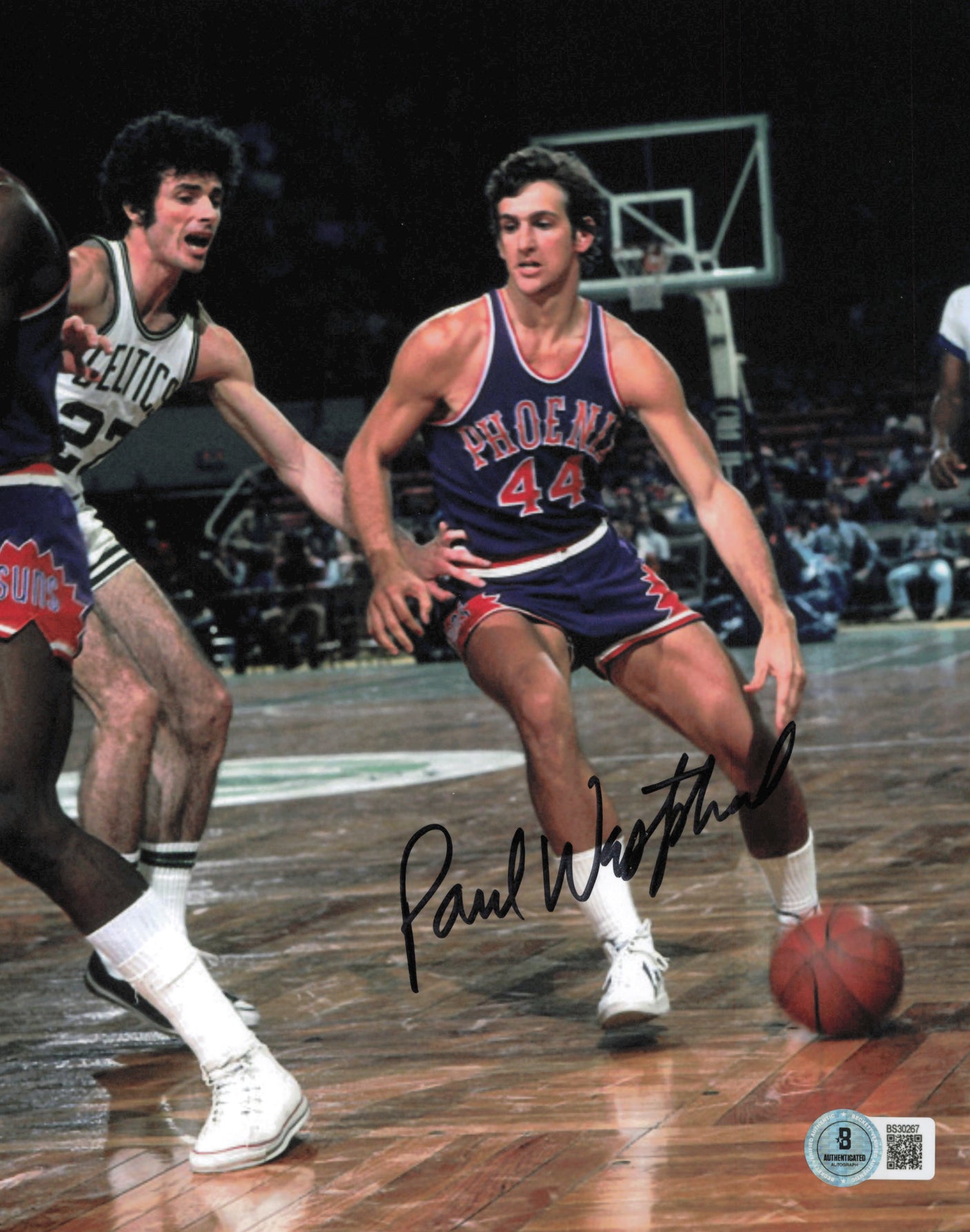 Paul Westphal Autographed 8x10 Photo Phoenix Suns Beckett BAS QR #BS30267