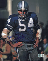 Chuck Howley Autographed 8x10 Photo Dallas Cowboys "Best of Luck" Beckett BAS QR #BS12804