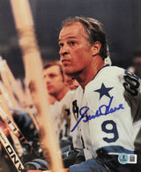 Gordie Howe Autographed 8x10 Photo Houston Aeros Beckett BAS QR #BS30595