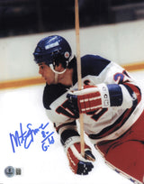 Mike Eruzione Autographed 8x10 Photo 1980 Team USA "80 Gold" Beckett BAS QR #BS30463