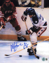 Mike Eruzione Autographed 8x10 Photo 1980 Team USA "80 Gold" Beckett BAS QR #BS30464