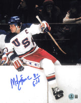 Mike Eruzione Autographed 8x10 Photo 1980 Team USA "80 Gold" Beckett BAS QR #BS30465