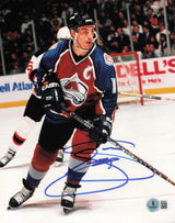 Joe Sakic Autographed 8x10 Photo Colorado Avalanche Beckett BAS QR #BS30559