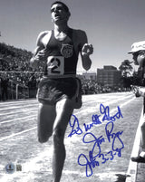 Jim Ryun Autographed 8x10 Photo Track & Field "Go With God" Broke 4-Minute Mile Beckett BAS QR #BS30851