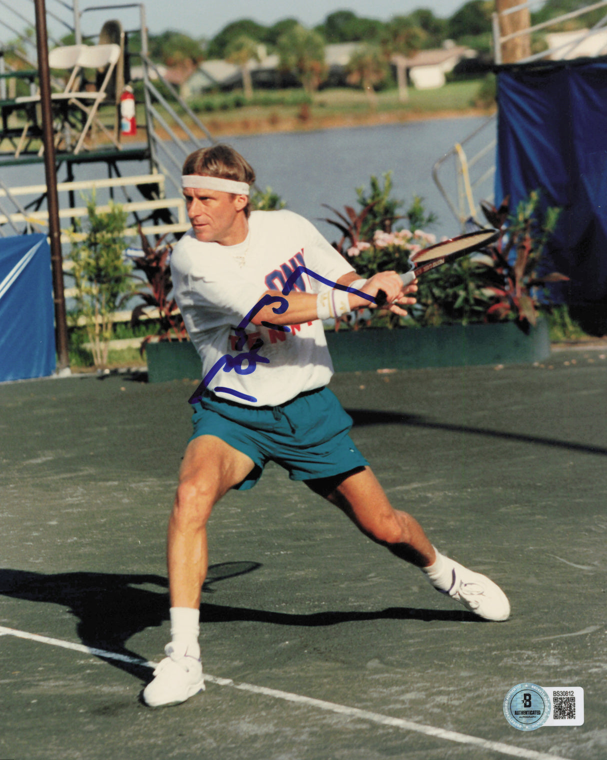 Bjorn Borg Autographed 8x10 Photo Beckett BAS QR #BS30812