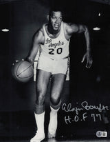 Elgin Baylor Autographed 11x14 Photo Los Angeles Lakers "HOF 77" Beckett BAS QR #SB30715