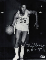 Elgin Baylor Autographed 11x14 Photo Los Angeles Lakers "HOF 77" Beckett BAS QR #SB30715