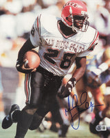 Marshall Faulk Autographed 11x14 Photo San Diego St. Beckett BAS QR #SB30739
