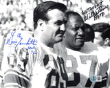 Willie Davis & Gino Marchetti Autographed 8x10 Photo Green Bay Packers Beckett BAS QR #BS31958