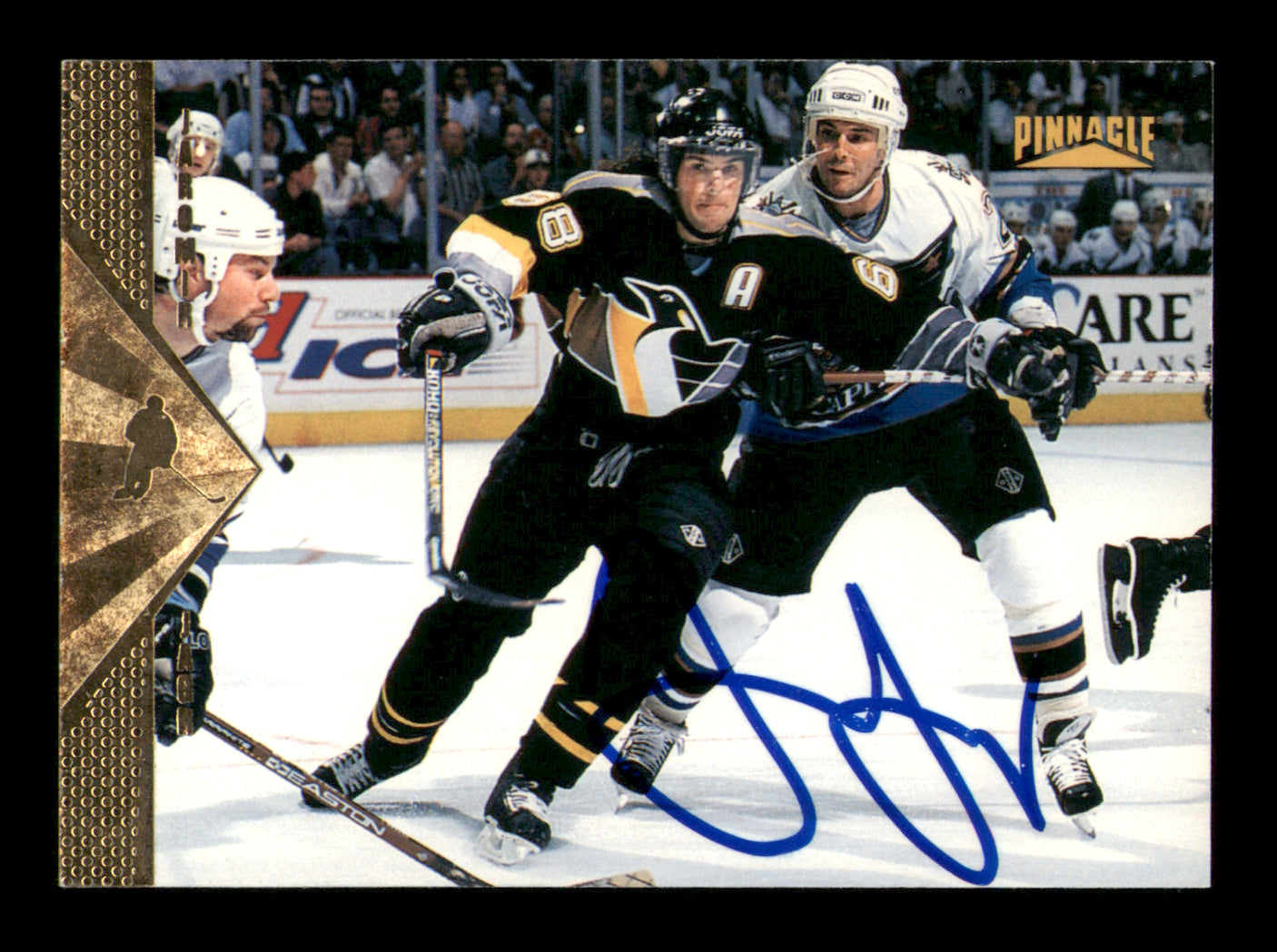 Jaromir Jagr Autographed 1996-97 Pinnacle Card #102 Pittsburgh Penguins SKU #248124