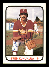 Fred Kuhaulua Autographed 1981 TCMA Rookie Card #17 Hawaii Islanders SKU #248204
