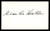 Clarke Hinkle Autographed 3x5 Index Card Green Bay Packers SKU #248506