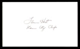 Lamar Hunt Autographed 3x5 Index Card Kansas City Chiefs SKU #248511