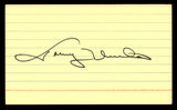 Johnny Unitas Autographed 3x5 Index Card Baltimore Colts SKU #248567