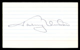 Johnny Unitas Autographed 3x5 Index Card Baltimore Colts SKU #248568