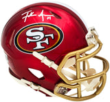Frank Gore Autographed San Francisco 49ers Flash Red Speed Mini Helmet Beckett BAS Witness Stock #231917