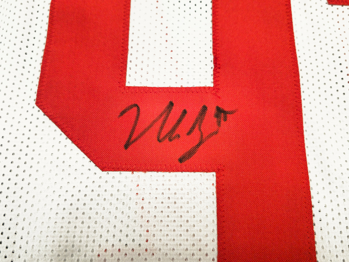 San Francisco 49ers Nick Bosa Autographed White Jersey Beckett BAS Witness Stock #230701