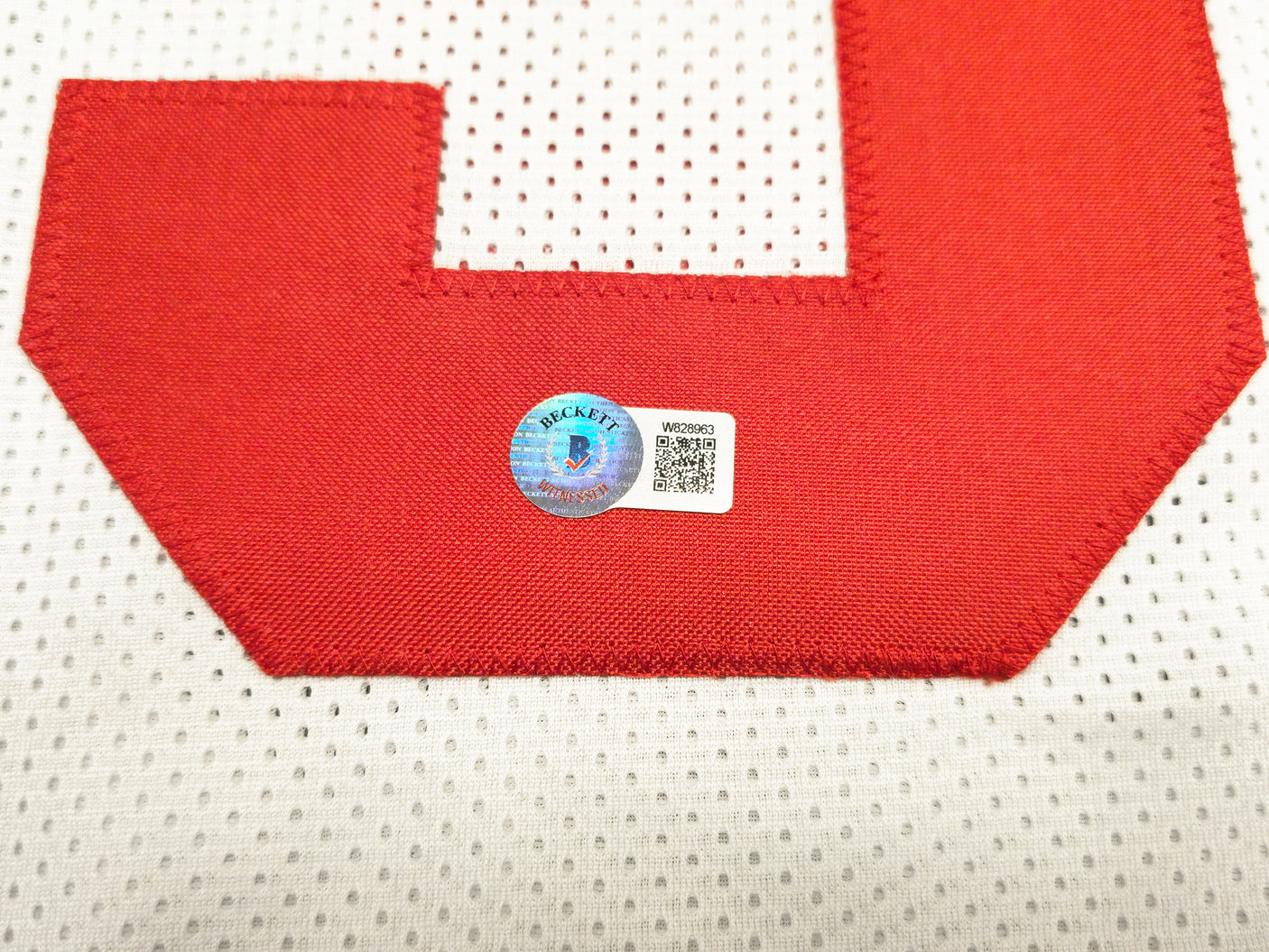 San Francisco 49ers Nick Bosa Autographed White Jersey Beckett BAS Witness Stock #230701