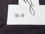 Pittsburgh Steelers Terry Bradshaw Autographed Black Jersey Beckett BAS Witness Stock #230649