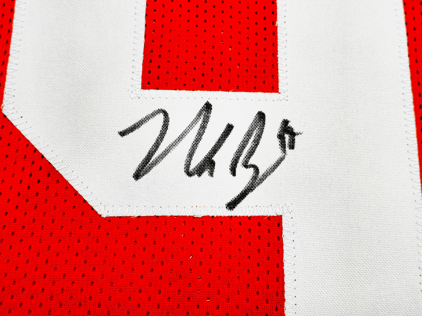 San Francisco 49ers Nick Bosa Autographed Red Jersey Beckett BAS Witness Stock #230698