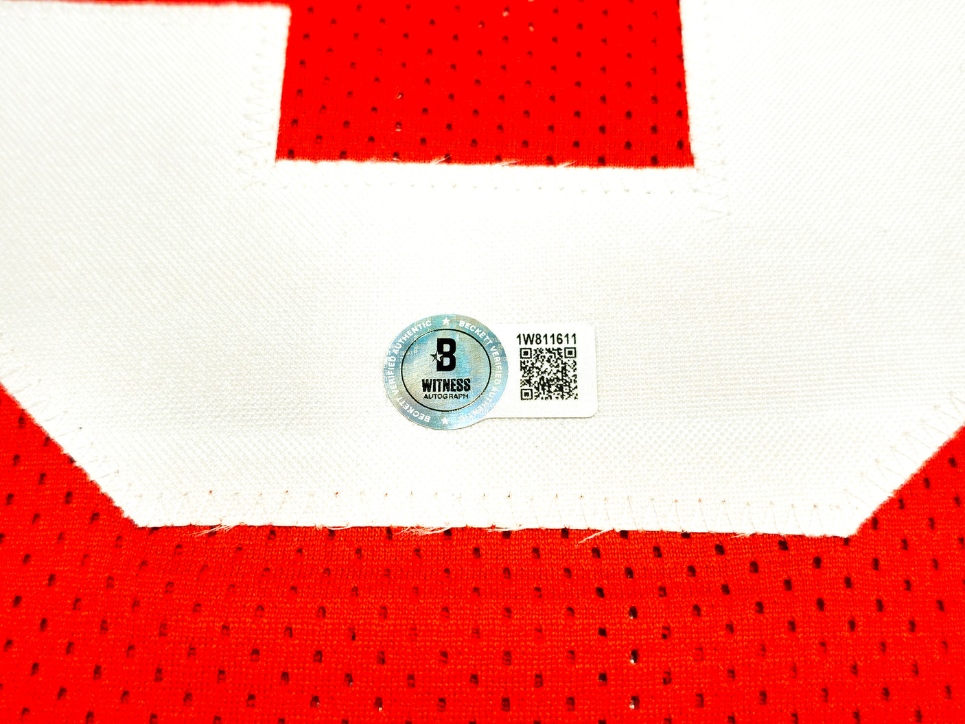 San Francisco 49ers Nick Bosa Autographed Red Jersey Beckett BAS Witness Stock #230698