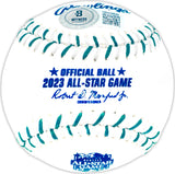 Edgar Martinez Autographed Official 2023 All Star Game Logo Game Baseball Seattle Mariners Beckett BAS Witness Stock #230599