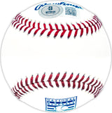 Edgar Martinez Autographed Official Hall of Fame HOF Logo Baseball Seattle Mariners Beckett BAS Witness Stock #230600